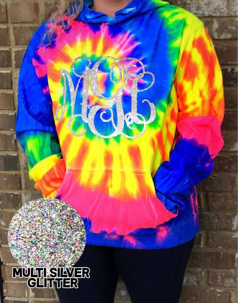 Monogrammed Tie Dye Quarter Zip Sweatshirt  Quarter zip sweatshirt, Tie  dye monogram, Tie dye