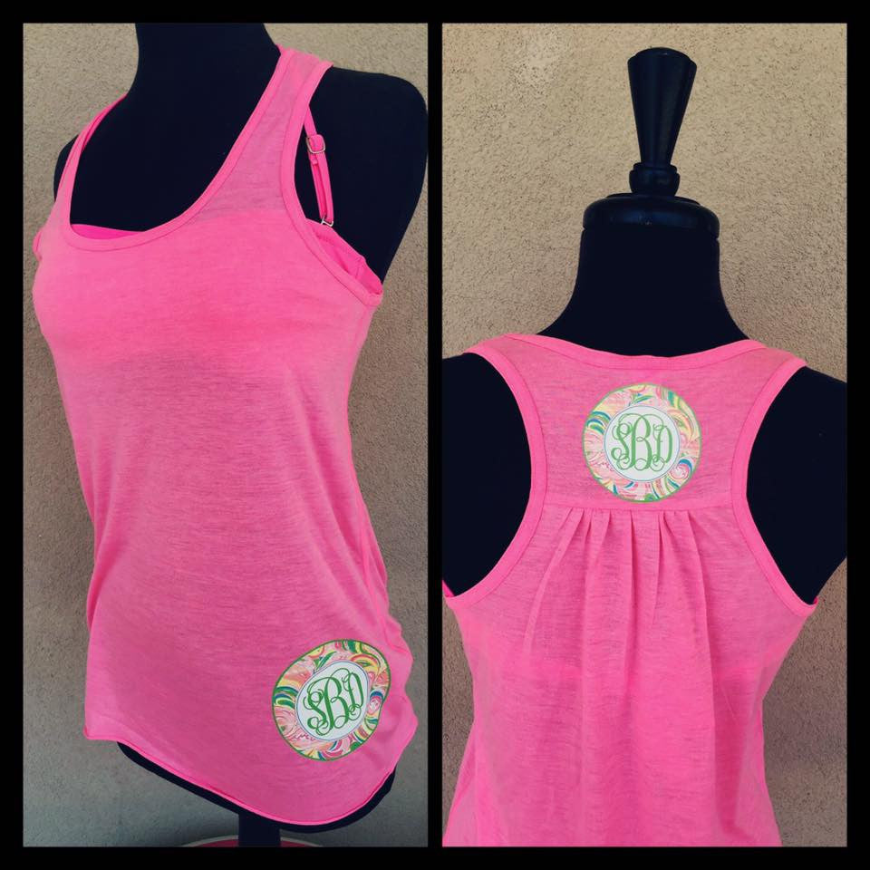 Racerback Tanks: Funky Flamingo Pink tank