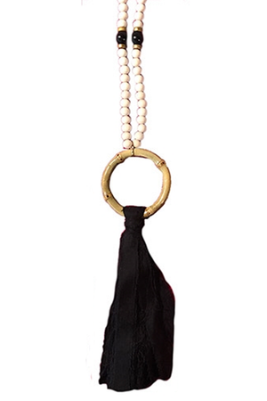 Classy Bamboo Tassel Necklace