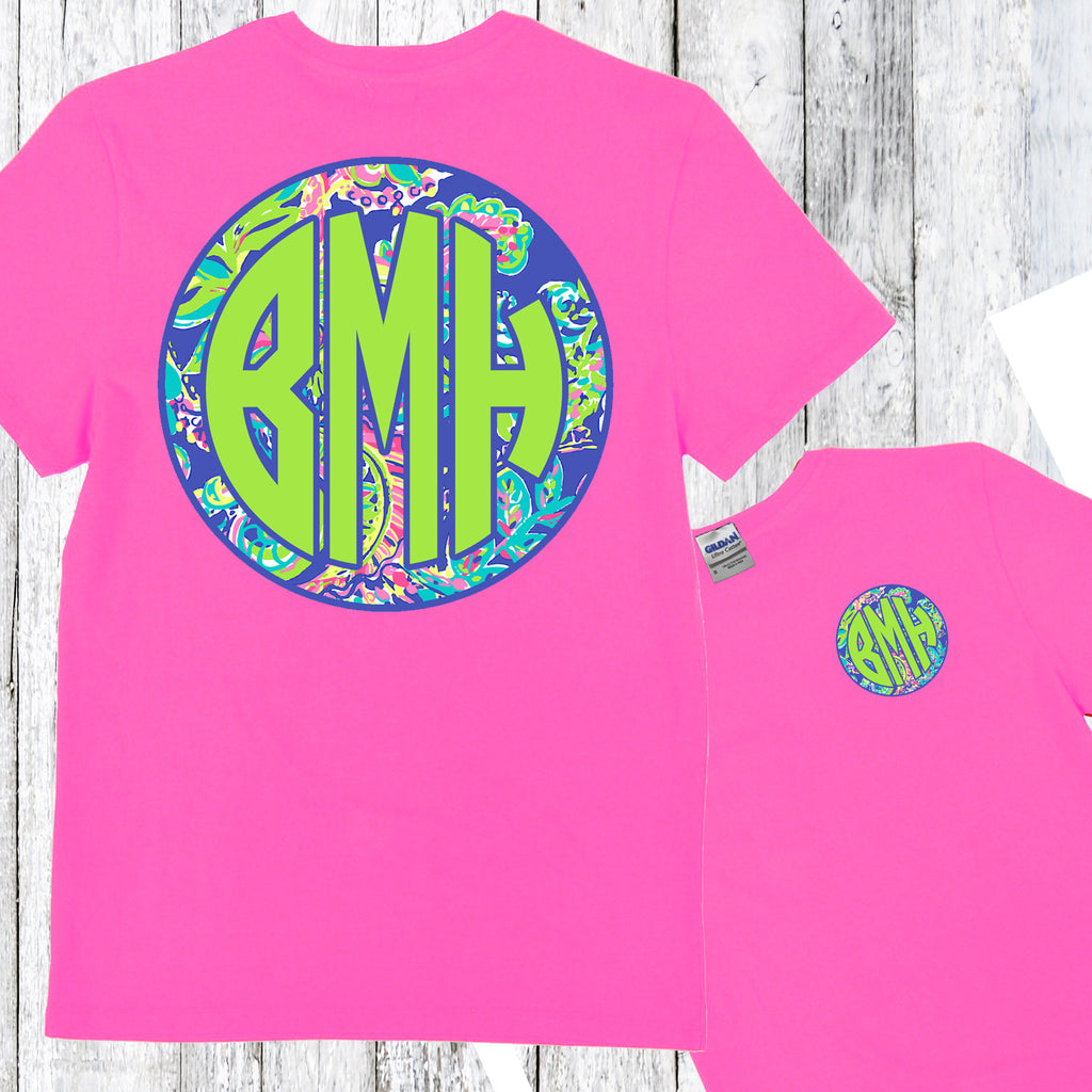 Exotic Monogram Shirt: Azalea