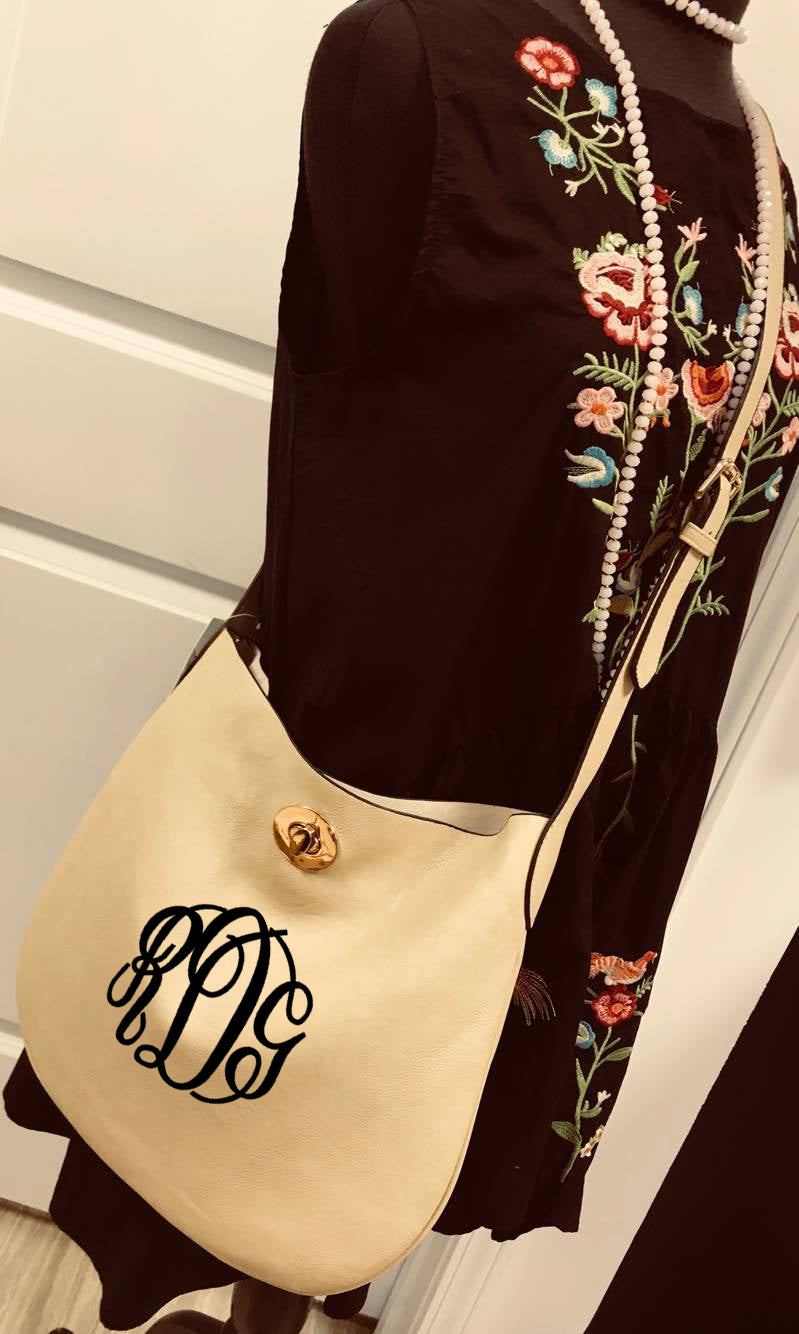 Beige Monogram Cross Body