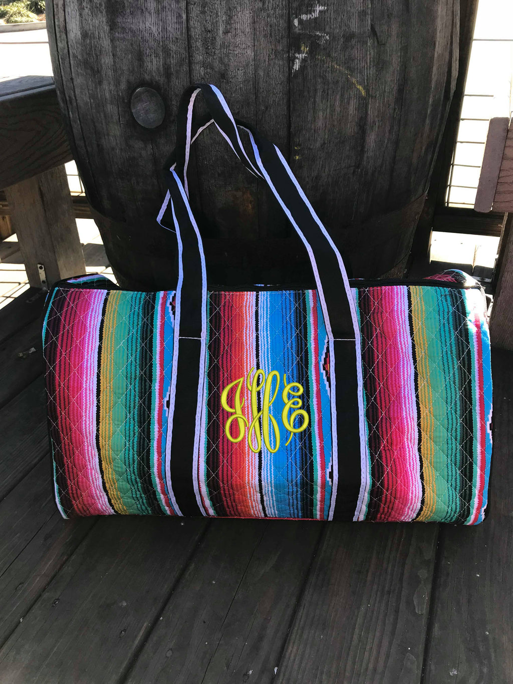 Serape Bright Monogram Duffel Bag