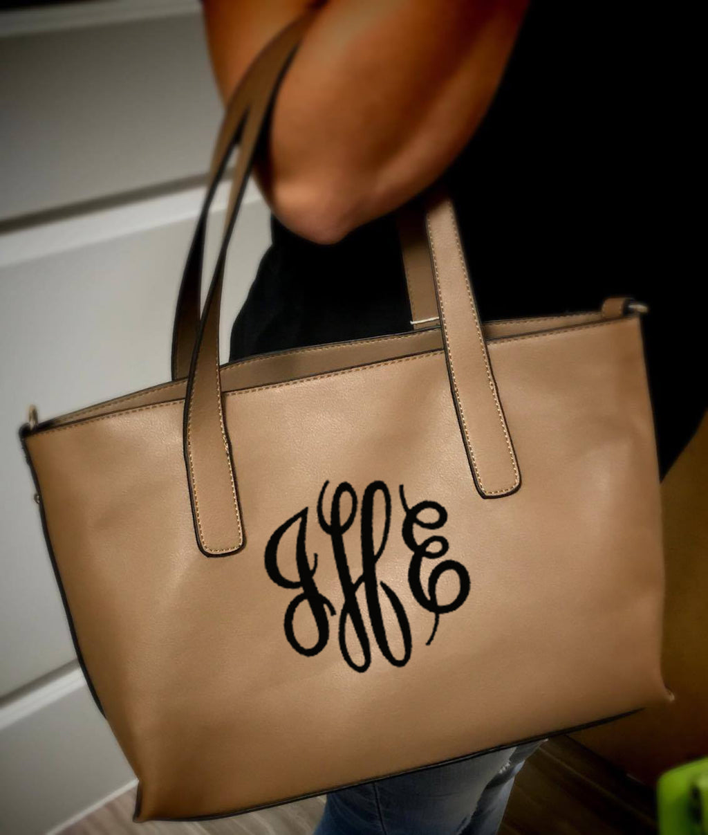 Tan Two in One Monogram Handbag